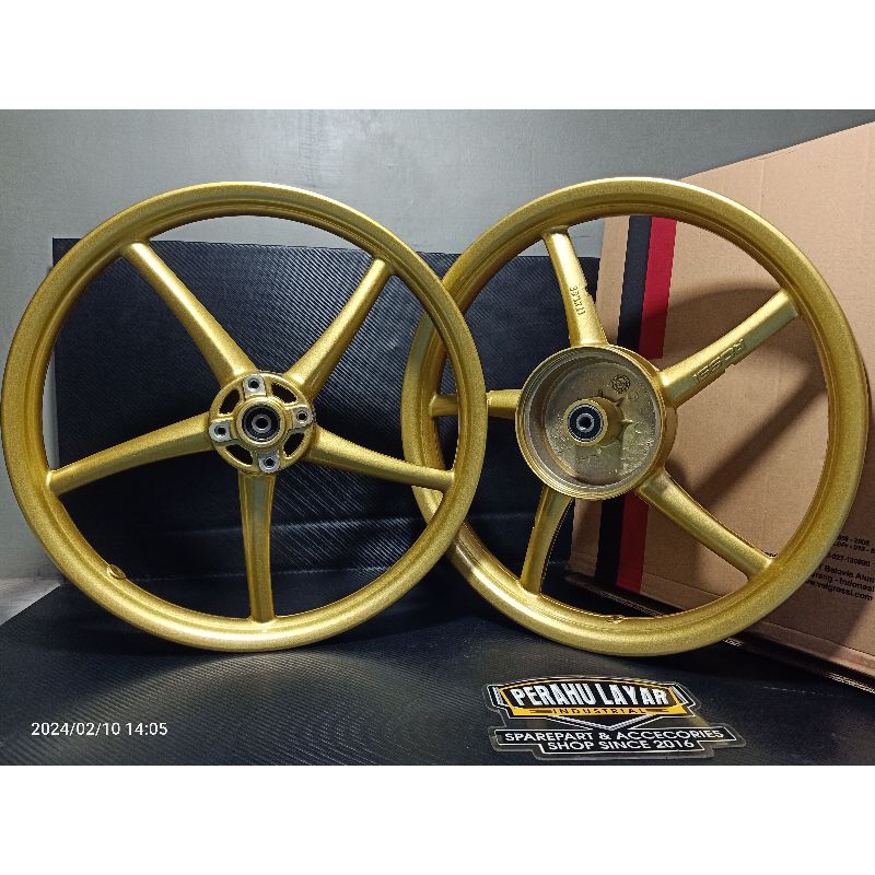 velg vrossi copy rcb set Jupiter MX old set depan belakang 160 185 ring lingkar 17 herx replika ori