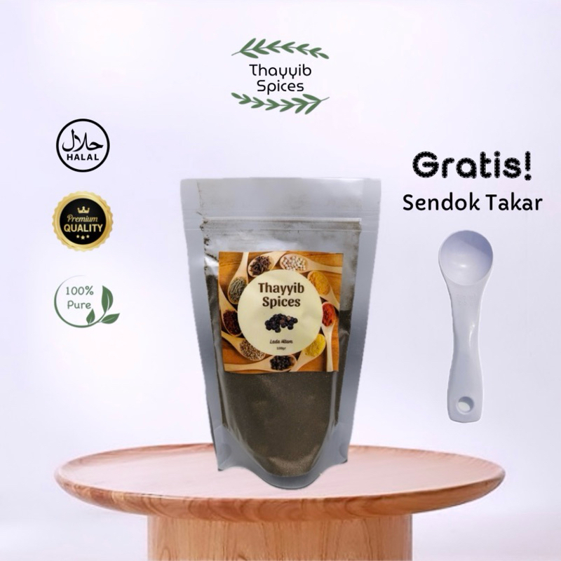 

Lada Hitam Bubuk 100gr 50gr 15gr Powder Thayyib Spices