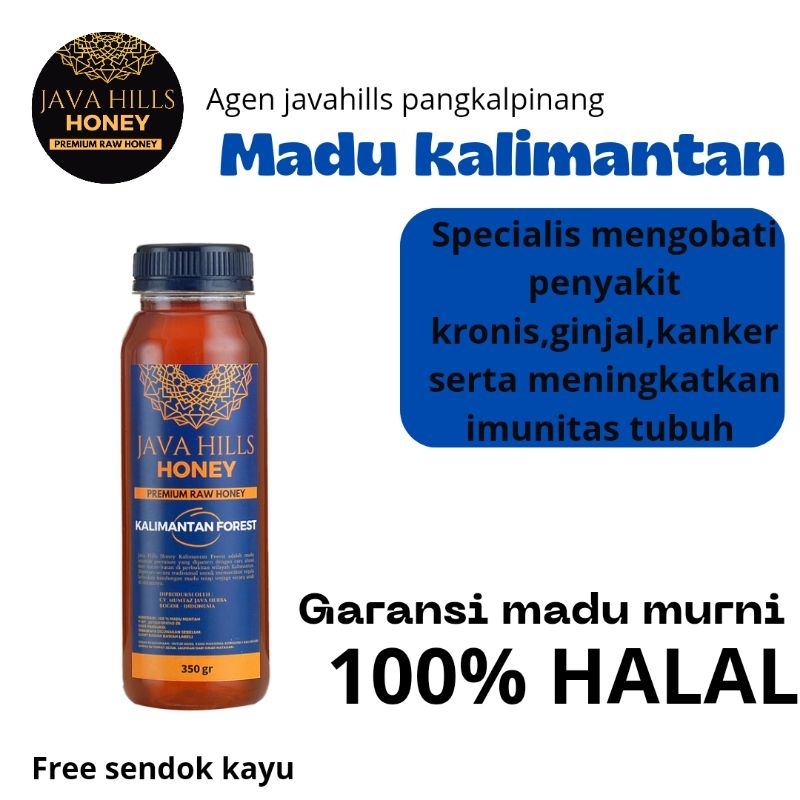 

madu kalimantan javahills premium raw honey ukuran 350gr