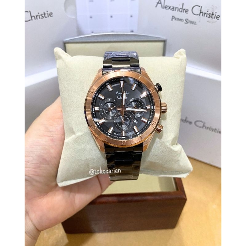 Alexandre Christie AC 6672 MC Original Bergaransi Jam Tangan Pria