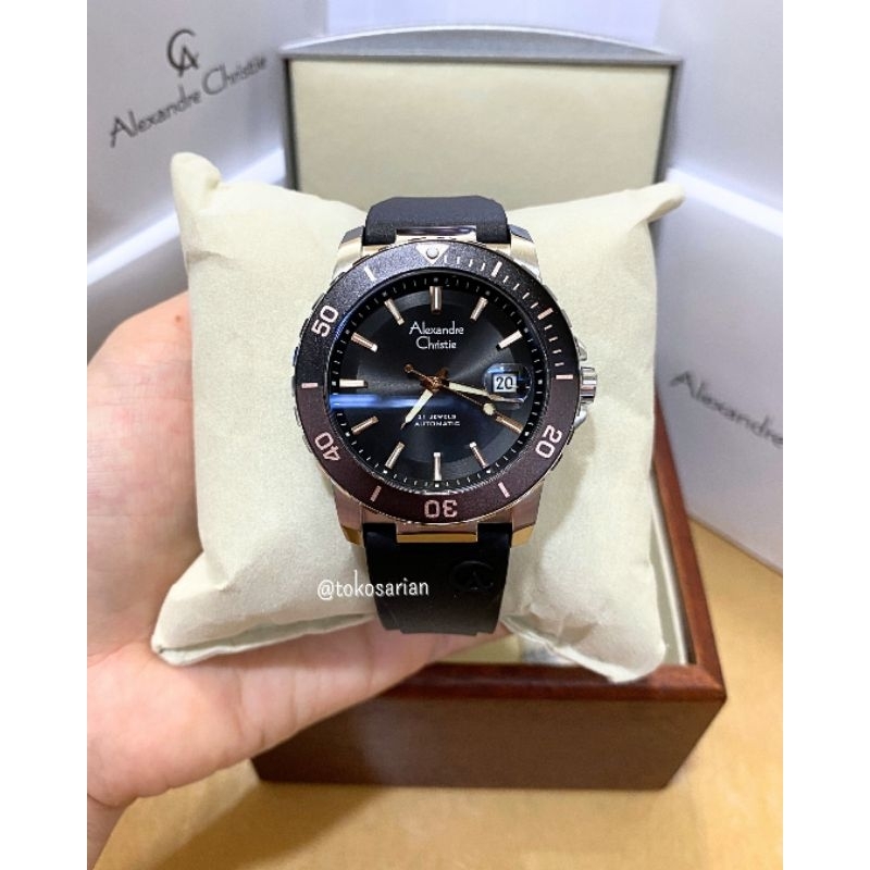 Alexandre Christie AC 6141 MA Automatic Original Bergaransi Jam Tangan Otomatis Pria