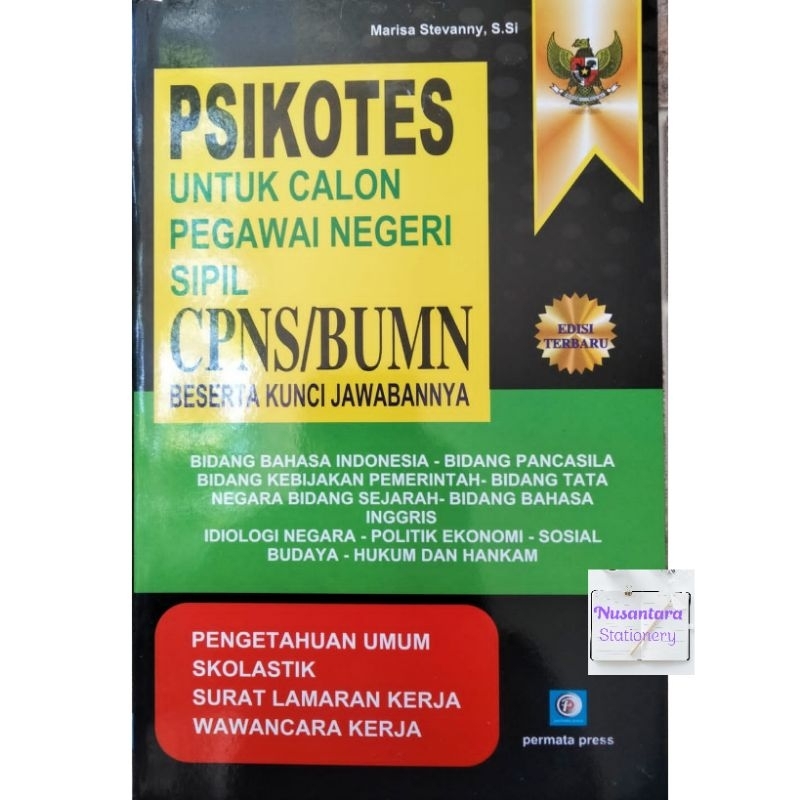 Psikotes CPNS / BUMN disertai kunci jawaban