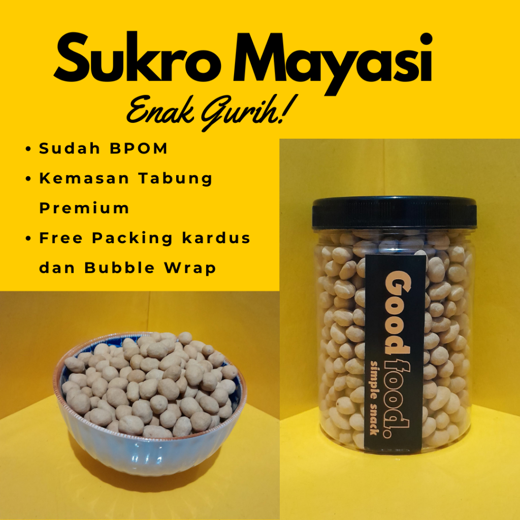 

GOOD Snack Sukro Mayasi 400gr Enak Gurih Cemilan Makanan Ringan Kemasan 800ml Termurah Berkualitas