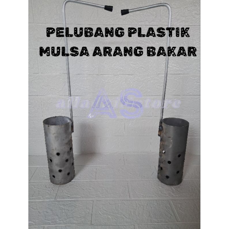 Alat Pelubang Plastik Mulsa Arang Bakar Pelobang Mulsa Plong Ceplong Pembolong