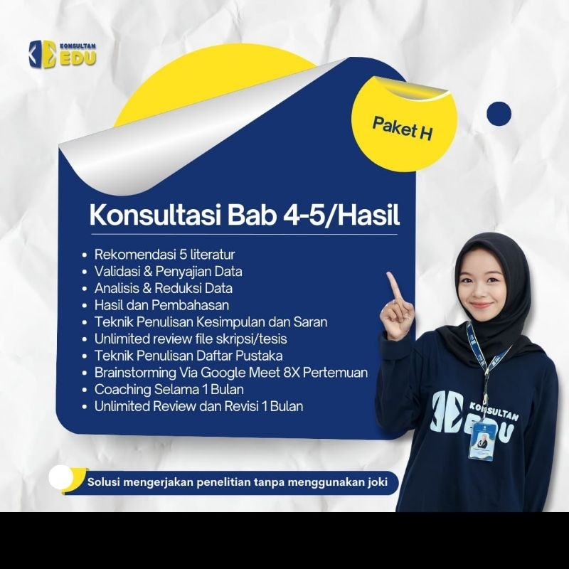 Bimbingan Konsultasi Hasil (Bab 4-5) Skripsi/Tesis/Disertasi Terpercaya