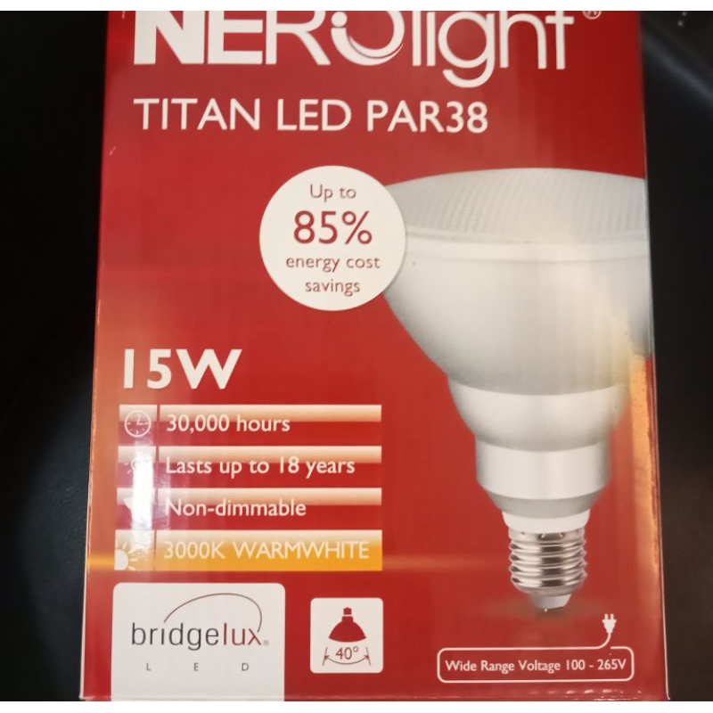 NEROLIGHT TITAN LED PAR38 15W/15Watt