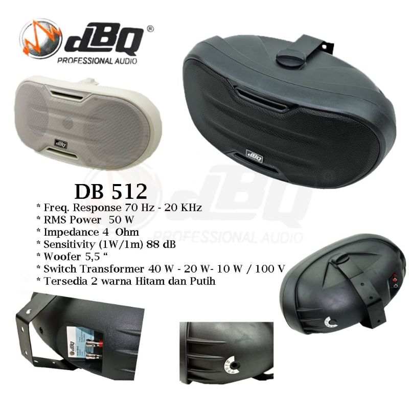 SPEAKER PASIF DBQ5" DB 512 ASLI BERGARANSI RESMI