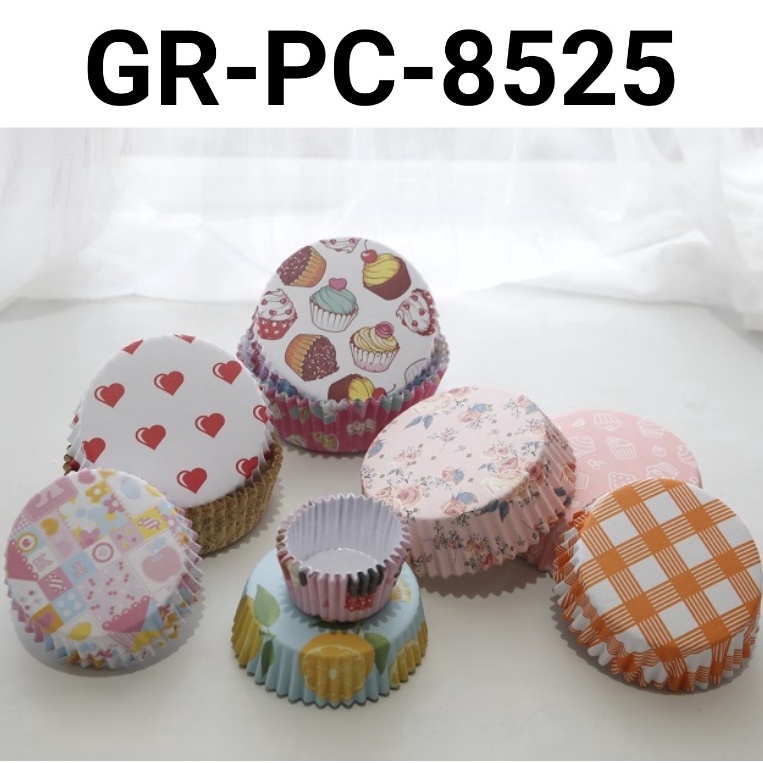 HEBOH GRPC8525 Kertas cinamon roll roti cup laminasi case alas 85cm 25cm kertas cupcake yamama bakin
