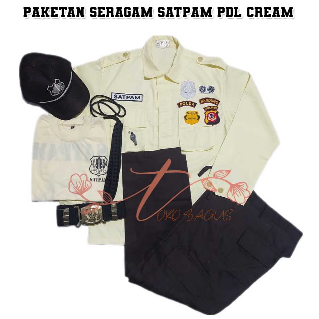 SERAGAM SATPAM TERBARU.PDH PDL PDH SUS CREAM .PAKAIAN SATPAM SECURITY TERBARU.SERAGAM SECURITY PDH