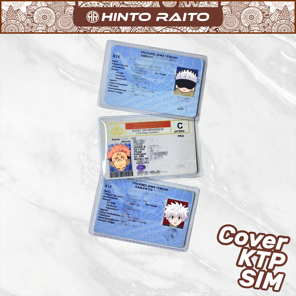 

Cover Pelindung Kartu Identitas KTP SIM Karakter Jujutsu Kaisen - Sampul Pelindung Kartu