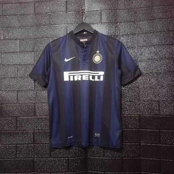 SIZE XL BOYS - INT IM INTER JERSEY 13 14 BLACK-BLUE 2013-2014  HOME
