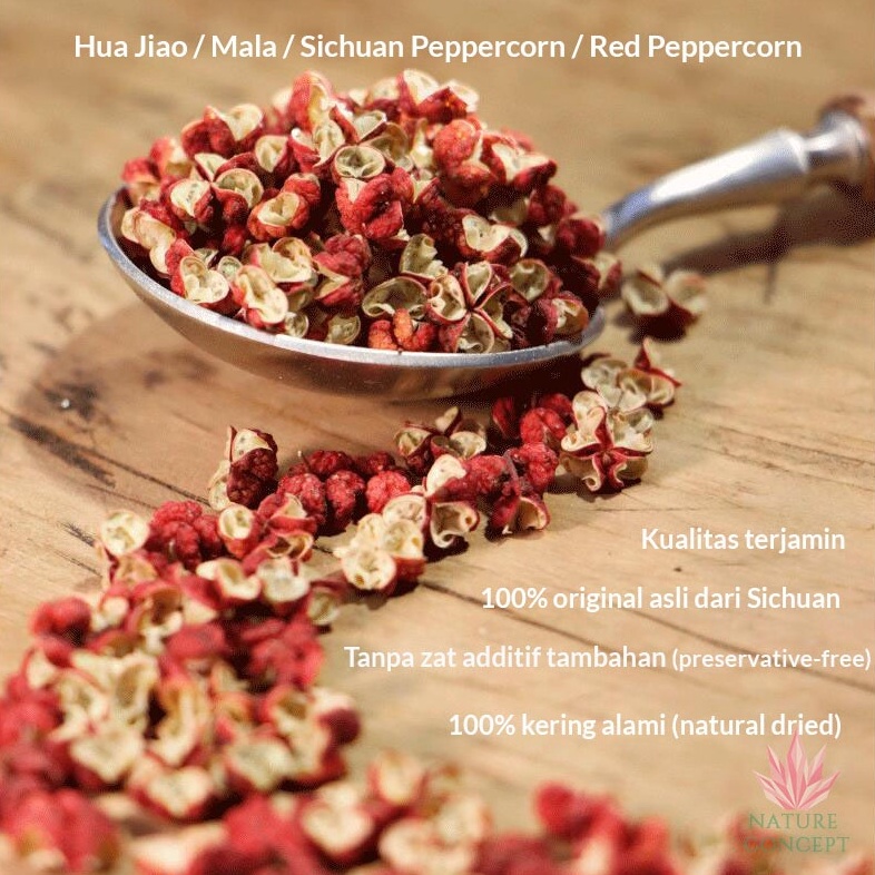 

SPESIAL Sichuan pepper lada merah peppercorn Mala Hua Jiao ASLI High Quality TERMURAH