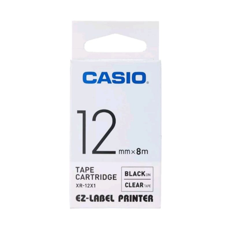 

Pita Printer Casio XR - 12 WE1 12mm Black on White