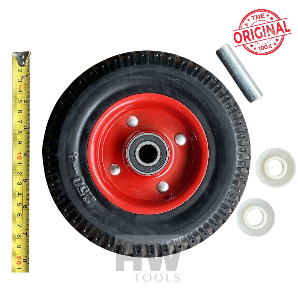 Roda Kastor Karet Kembang Heavy Duty 8" Wheel Only 8 Inch Rubber Caster HD Trolley Etalase Lori Gero