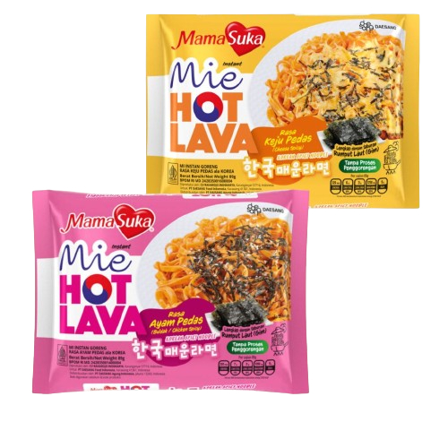 

MamaSuka - Mie Hot Lava Ayam Pedas 89 gr - Mie Hot Lava Keju Pedas 89GR