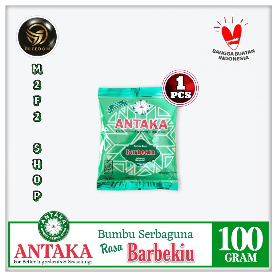 

ANTAKA Bumbu Tabur Serbaguna Aneka Rasa Barbekiu Sachet - 100 gr (Kemasan Satuan)