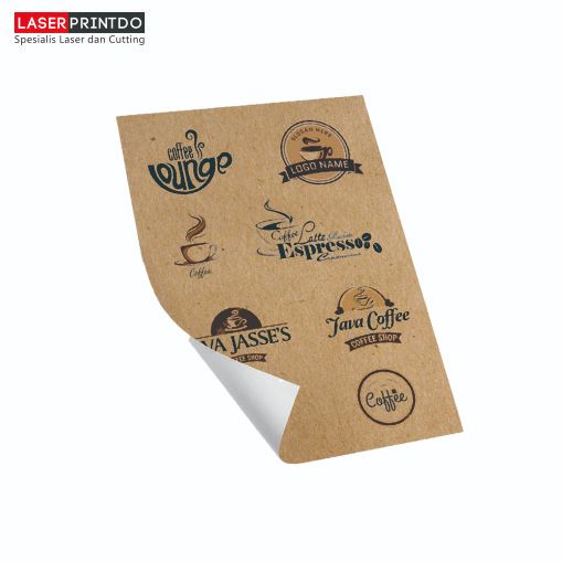 

LASERPRINTDO - Cetak Sticker Craft / Stiker Label Kraft / Lebel Kertas Coklat Custom / Paper / Makanan / A3+