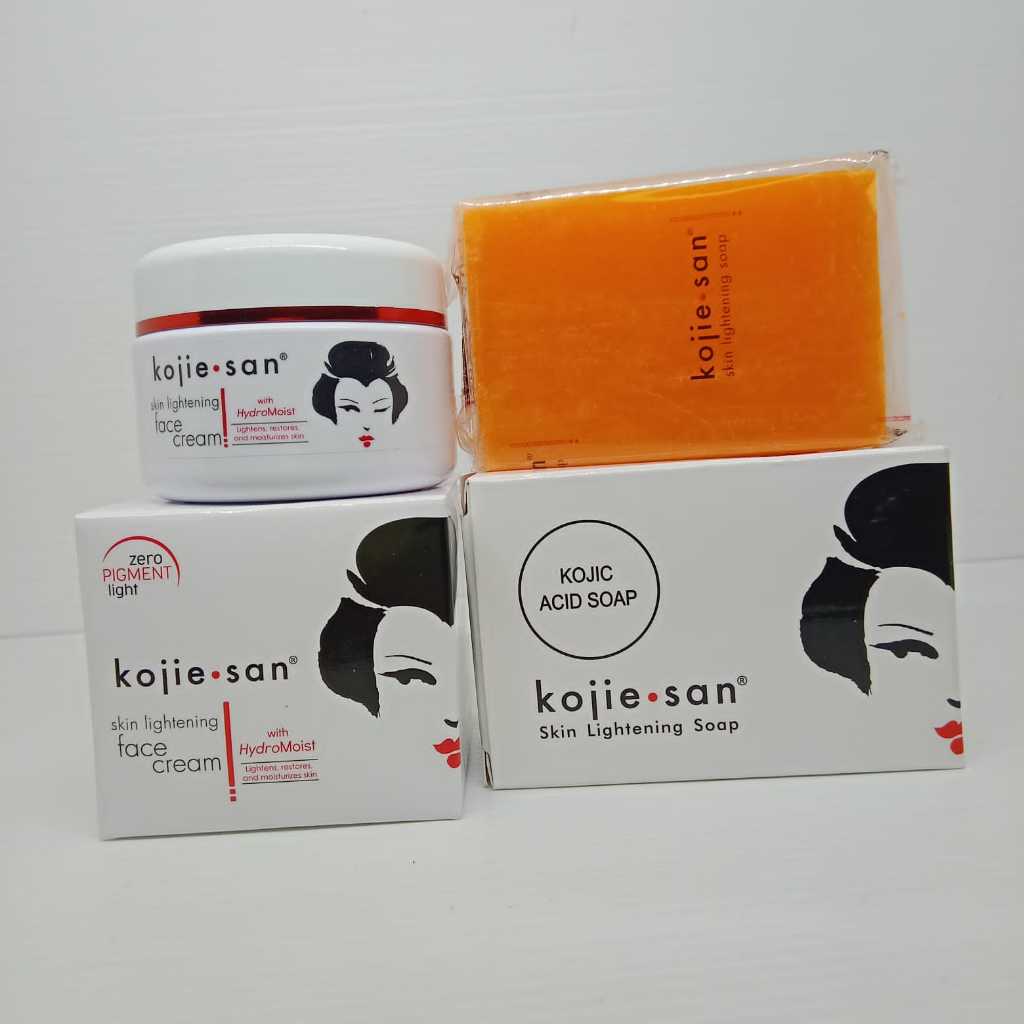 paket bundle kojie san 2in1 sabun kojic acid 65gr & cream kojiesan 30gr original