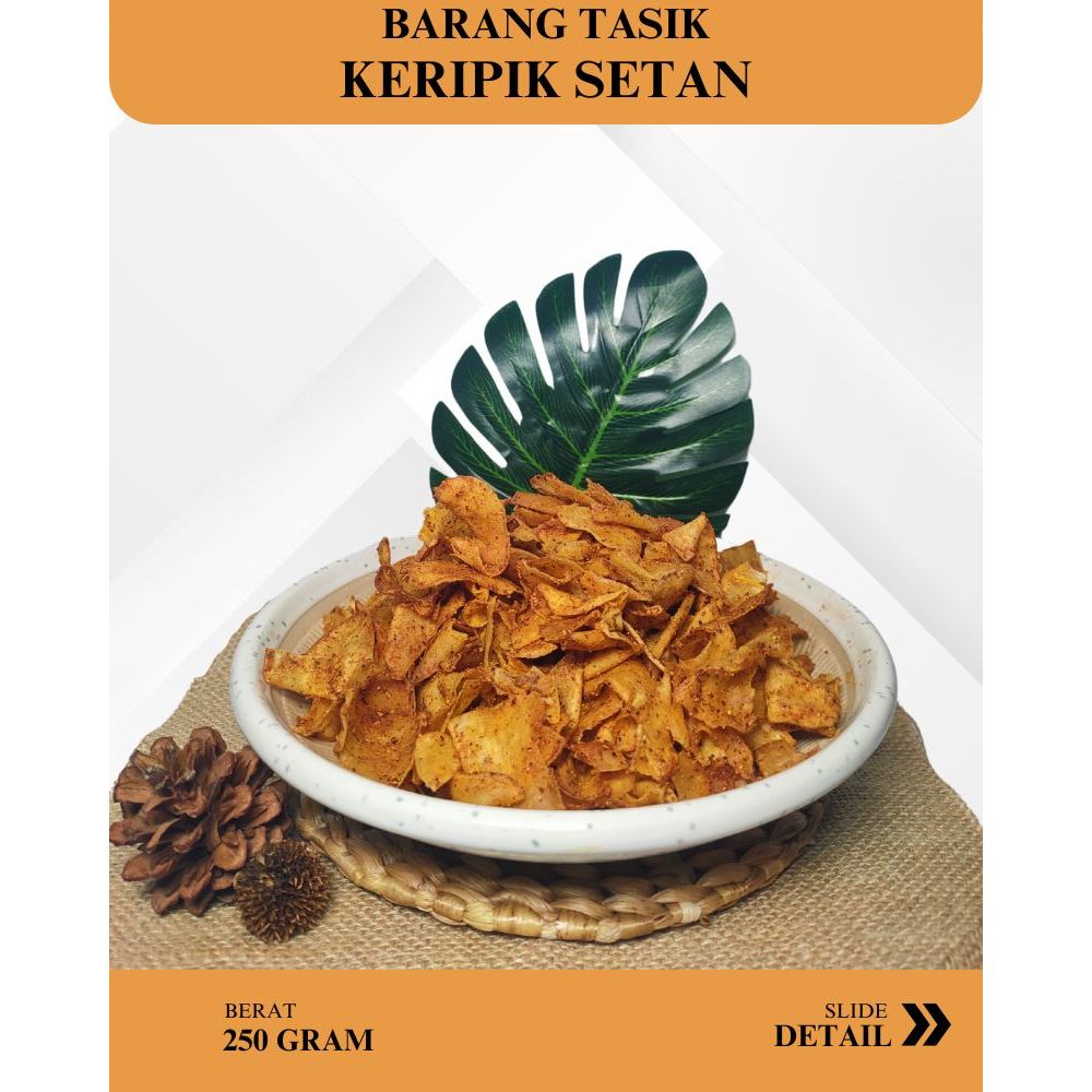 

Kripset Pedas Jadul Daun Jeruk | Kripset Jadoel Pedas Gurih Daun Jeruk 250 gram