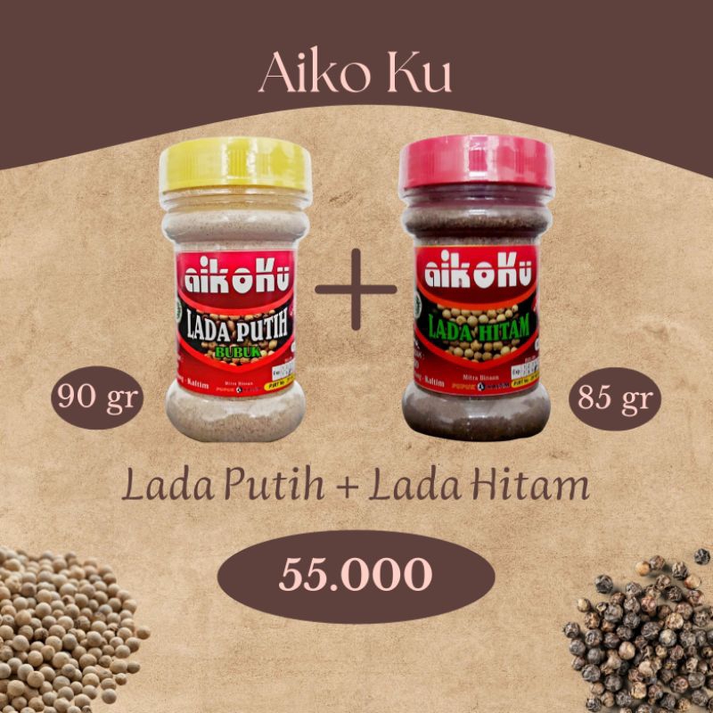 

Lada Hitam 85gr + Lada Putih 90gr