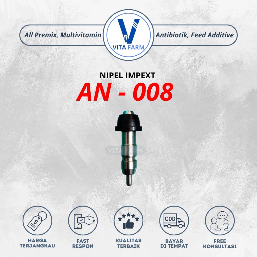 Nipel Stainless Impext Drinker Original - Tempat Minum Ayam dan Puyuh