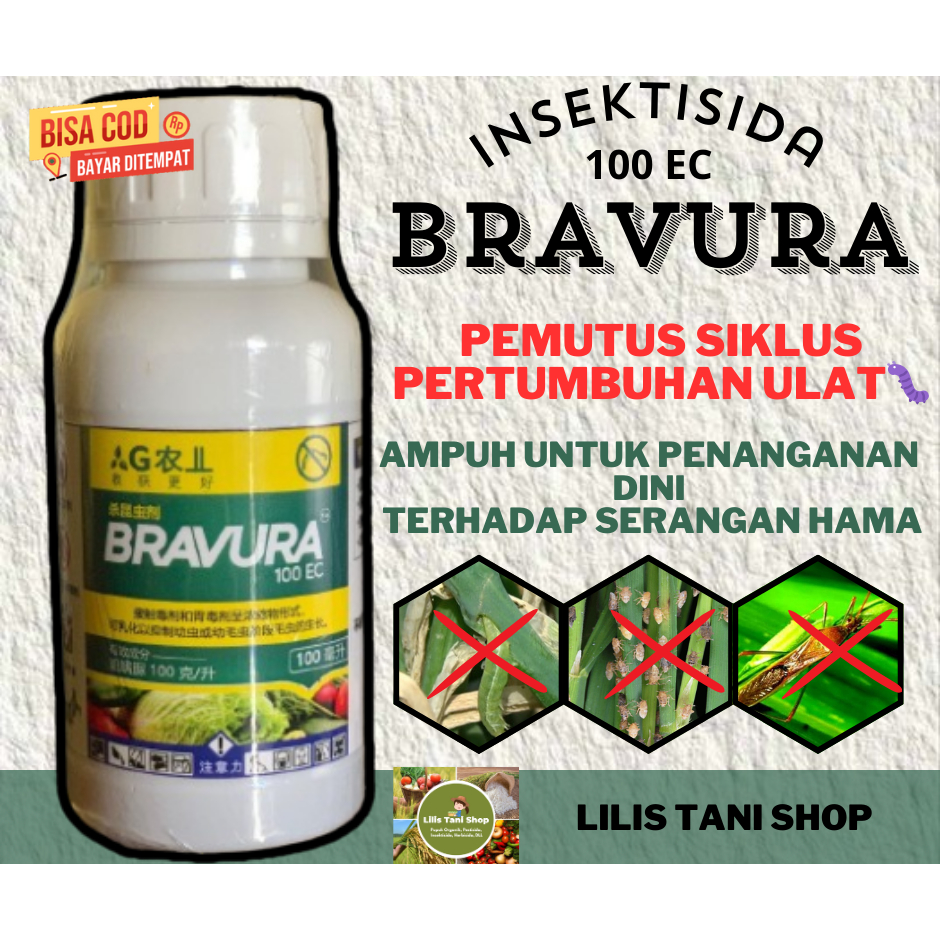 bravura insektisida pemutus pertumbuhan ulat, wereng, sundep dll