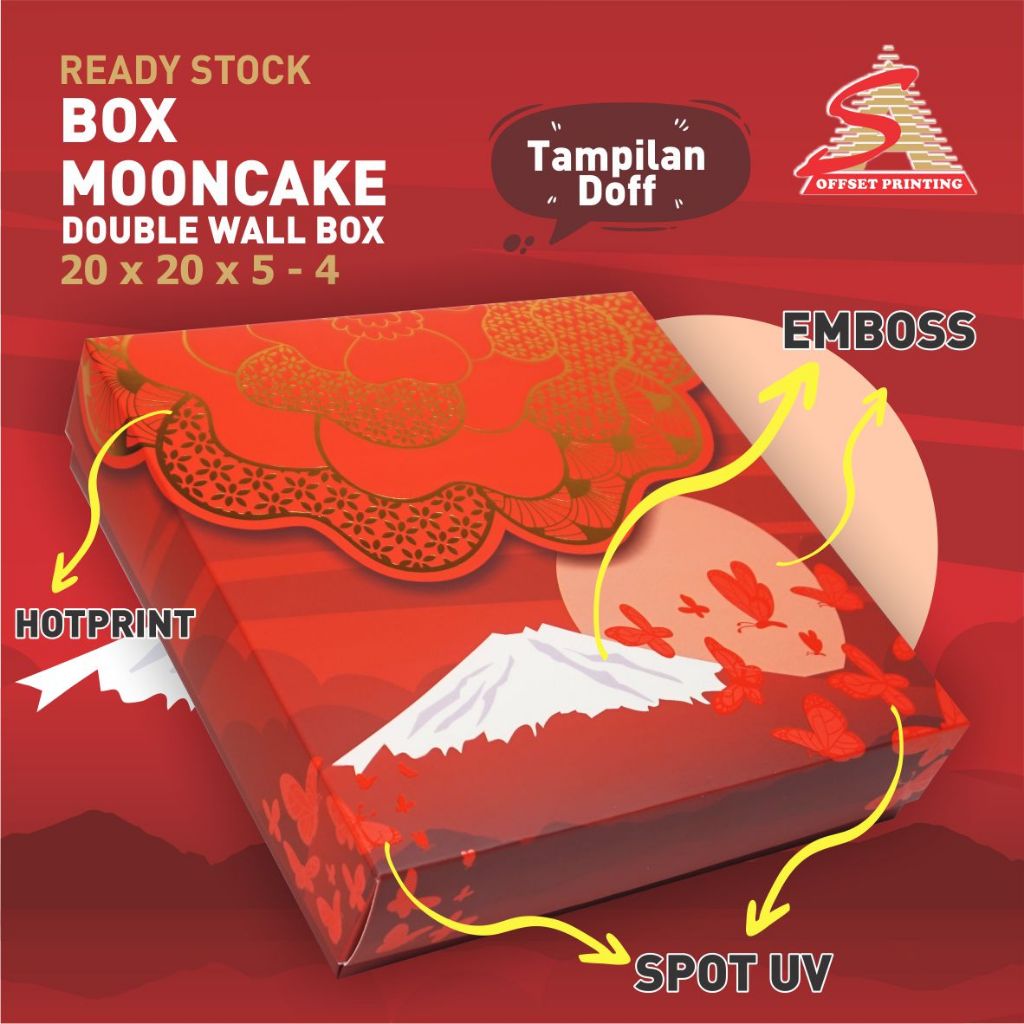 

20 x 20 x 5 Box Mooncake/Box Hampers/Du Hamper/Dus Pudding/Cake Box/Box Kue/Kotak Kue Bulan