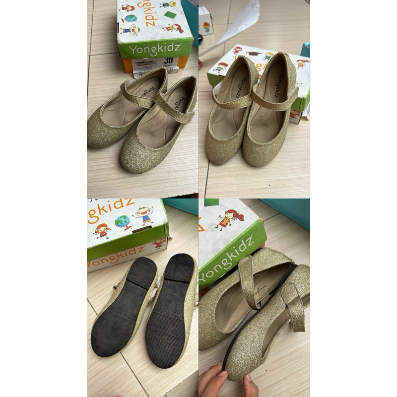 [Preloved] sepatu anak Yongkidz Glitter Silver size 30
