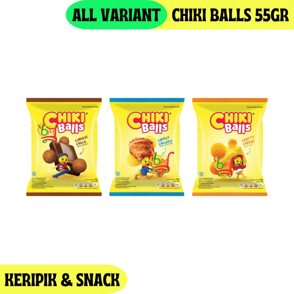 

Chiki Balls Snack Ekstrudat Halal All Variant