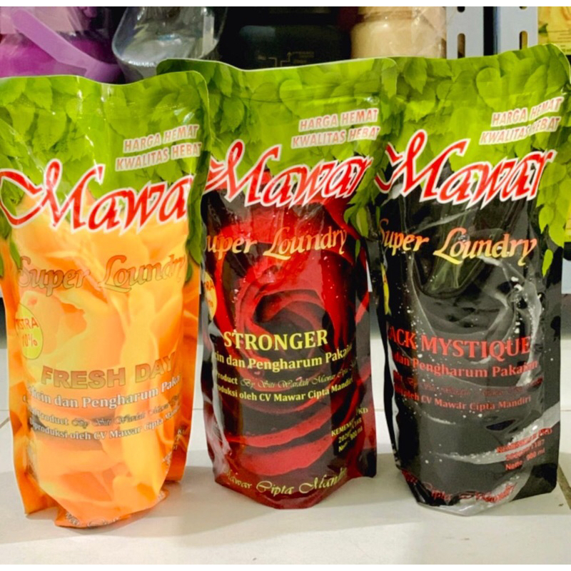 Parfum laundry mawar refil 900ml kemasan baru