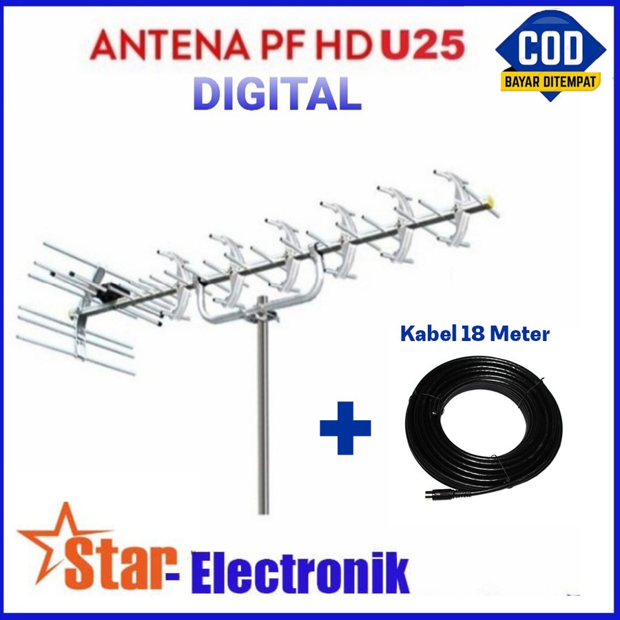 ANTENA DIGITAL/ANTENA LUAR DIGITAL PF HD-U25 ORIGINAL