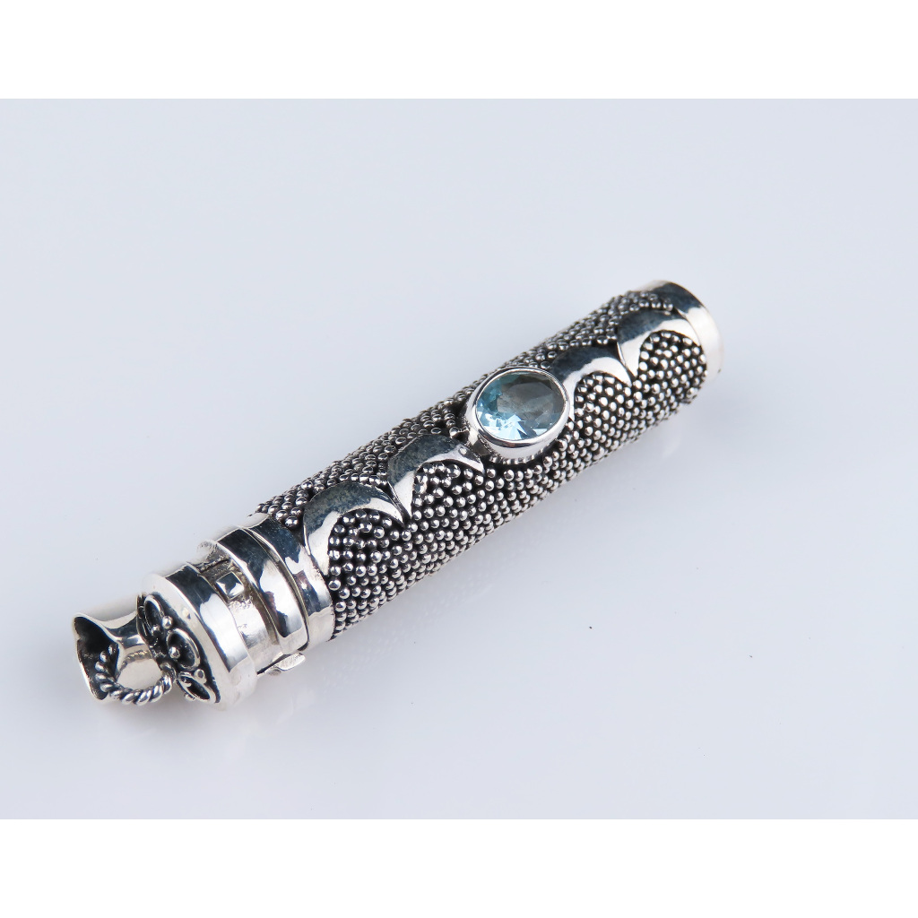 Liontin Perak, Permata Topaz Biru, Liontin Permat