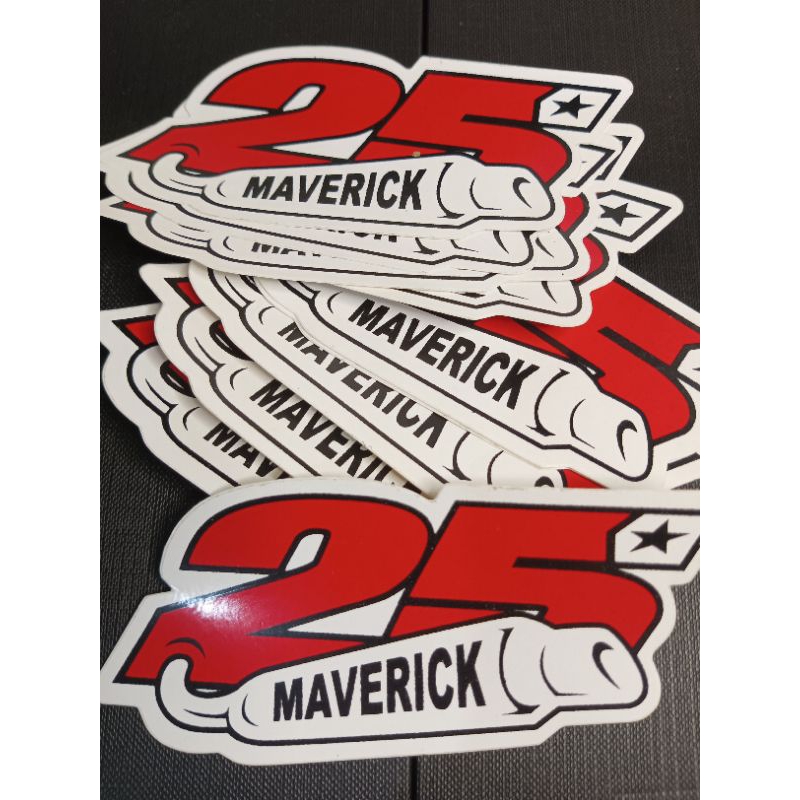 

Stiker Angka 25 Maverick 2 Pcs Laminasi Glossy