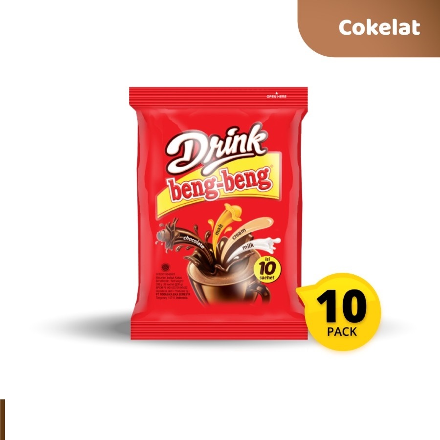 

Beng Beng Drink Minuman Coklat Instan Chocolate 1 renceng isi 10pcs 29grx10