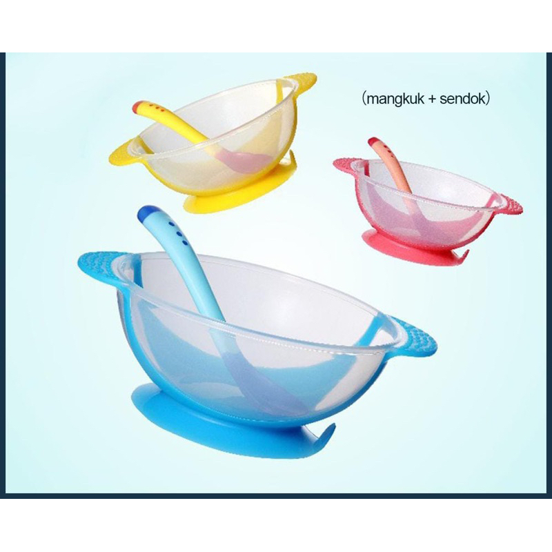 SET TEMPAT MAKAN BAYI ADA TUTUP MANGKOKNYA READY