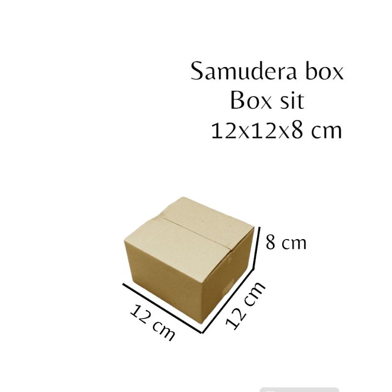 

kardus karton box UK 12x12x8 cm ST sheet singgle wall polos