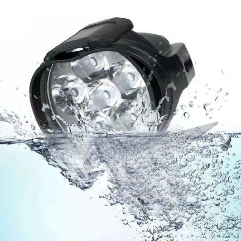 1P LED 6 MATA BULAT Garansi Sangat Terang Sorot 12Volt Motor Mobil Lampu Tembak Spion 6 Mata 12V