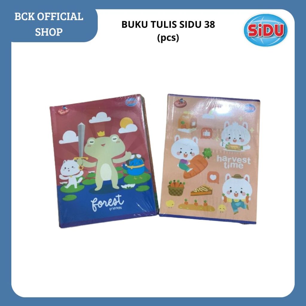 

Buku Tulis 38 SIDU / Buku Tulis Warna / Polos / Buku Sekolah 38 SiDU (pcs)