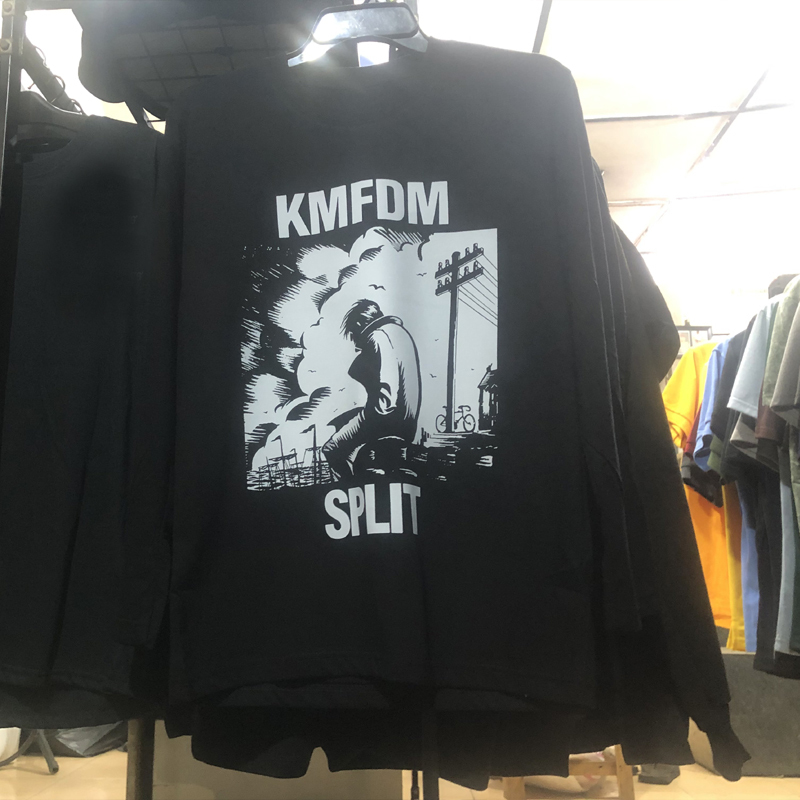 KMFDM - SPLIT Kaos Tangan Panjang Size S M L XL XXL 3XL 4XL