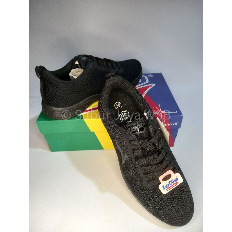 Sepatu LOGGO New GOLD COAST HITAM/HITAM