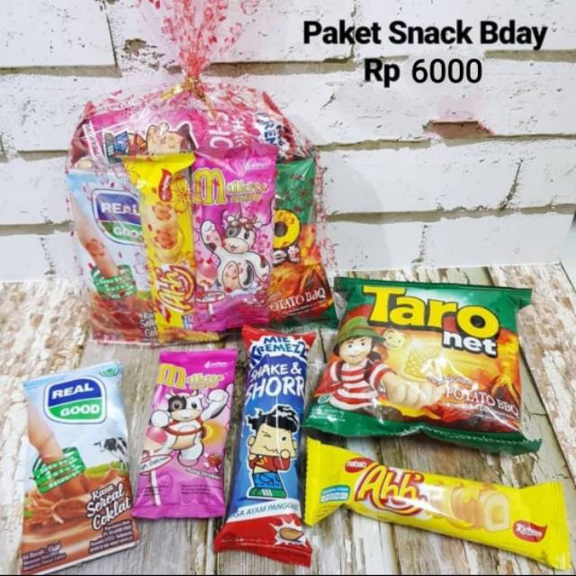 

PAKET SNACK ULANG TAHUN / PAKET SNACK 6000 / SOUVENIR BDAY