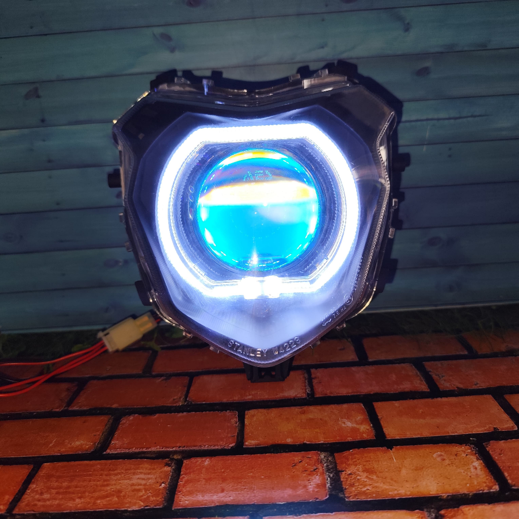 Lampu biled CRF 150 ( BILED AES EXSPERIENCE / AES DOUBLE LASER / AES 3 WARNA / AES GEN 2 3 INCH ))