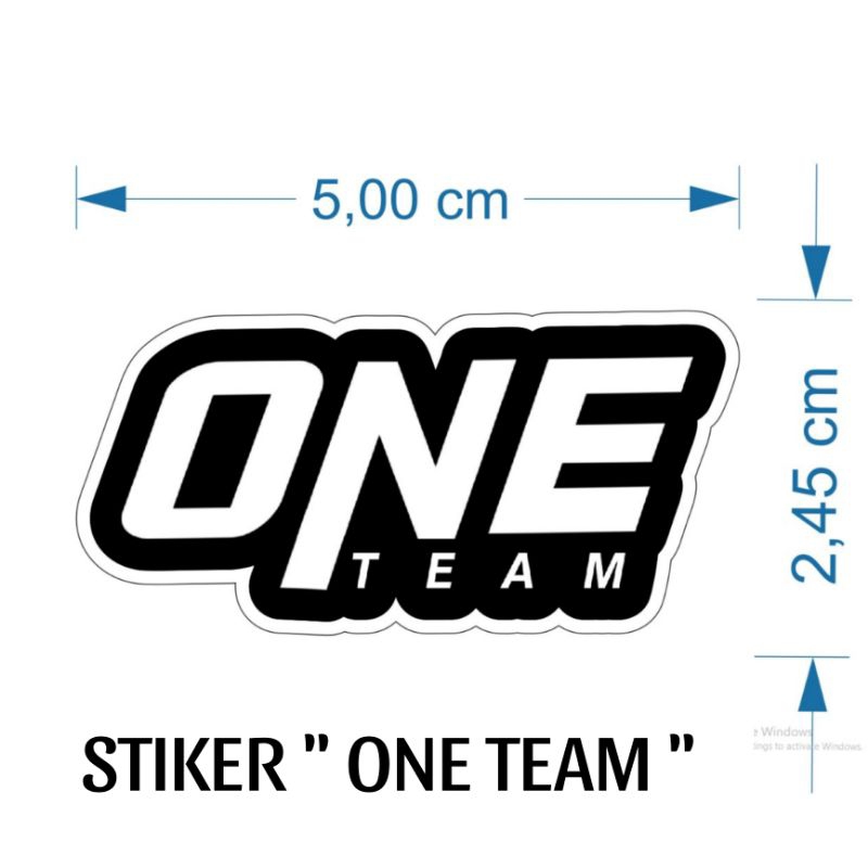 

Stiker one Team Production stiker Hologram