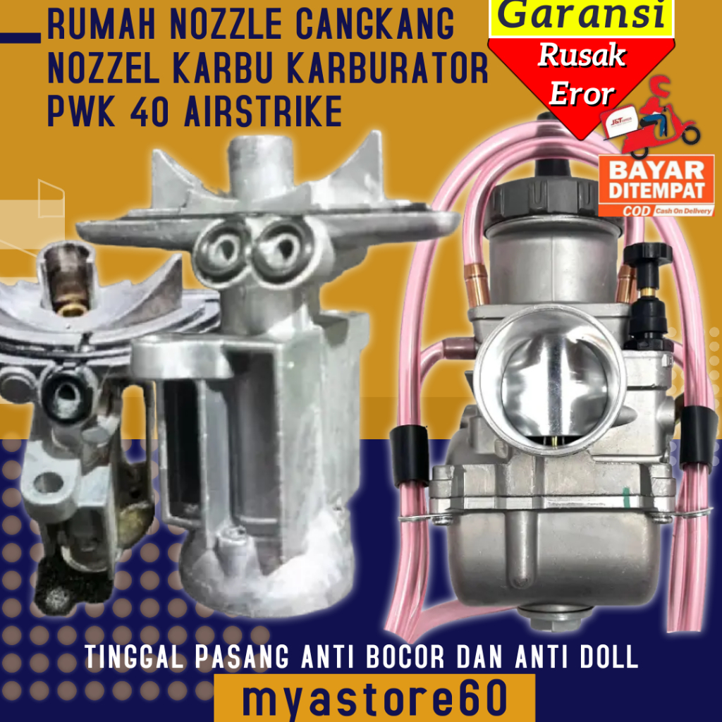 Rumah Nozzle Nozzle House Carbu Karbu Karburator PWK 40 PWK 40Cangkang Rumah Nozel Arstrike