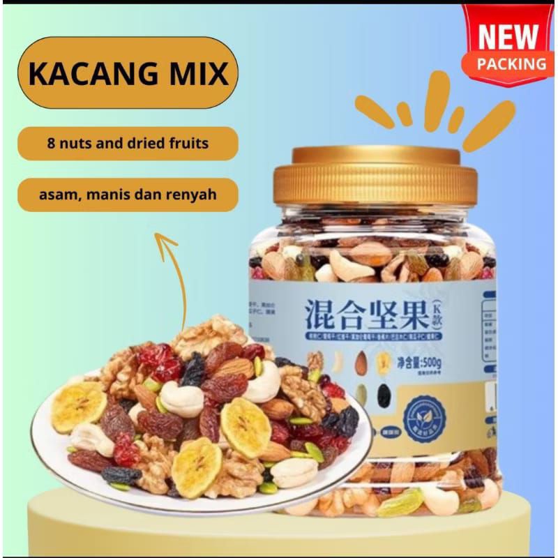 

500G READY KACANG ANEKA JENIS 500gram import EXTRA TOPPING LOTUS PREMIUM DAILY NUTS PUMPKIN SEED KACANG