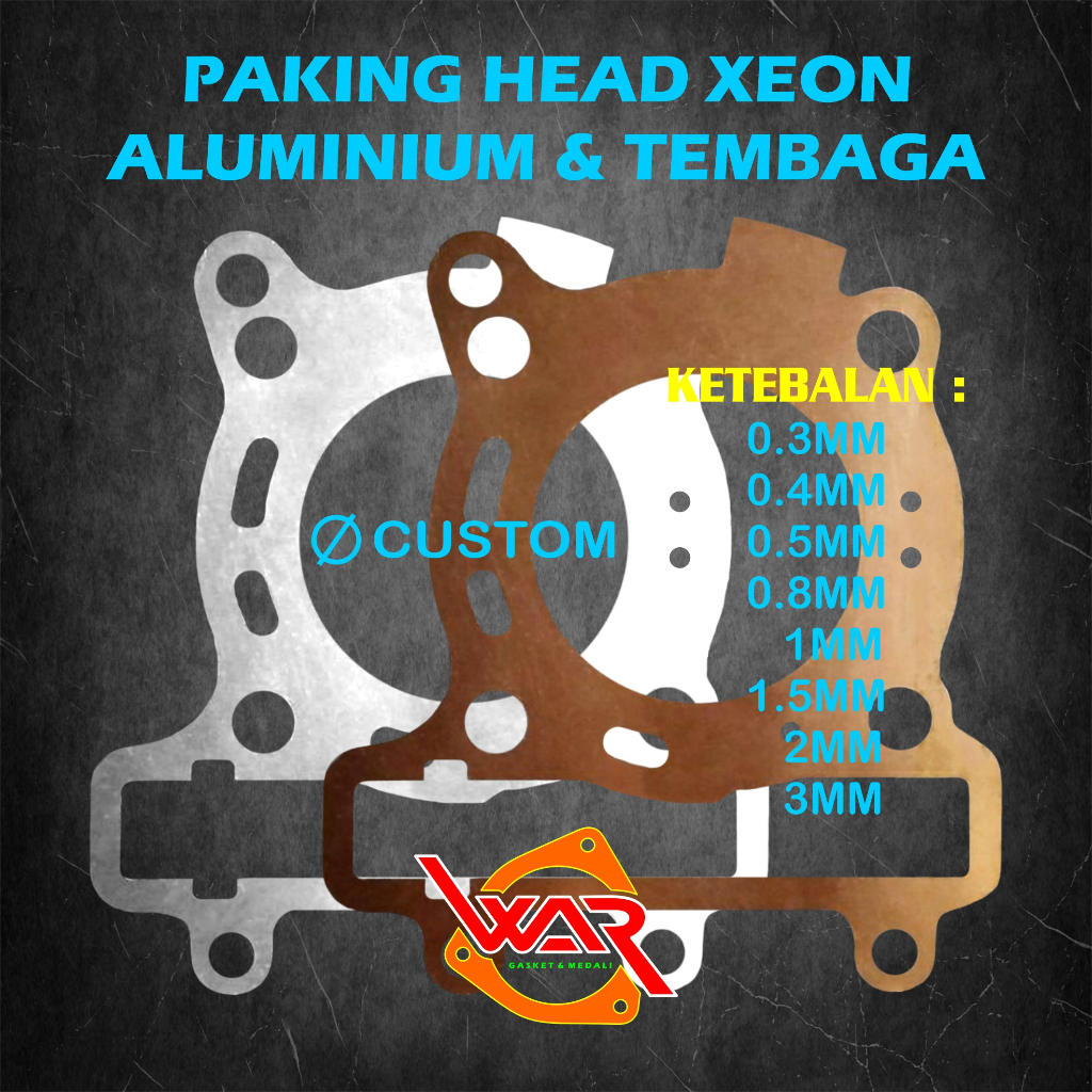 Paking KOP HEAD XEON Tembaga Almunium For XEON GT125 XEON RC 44D 1LB 33S / Perpak Gasket Packing YAM