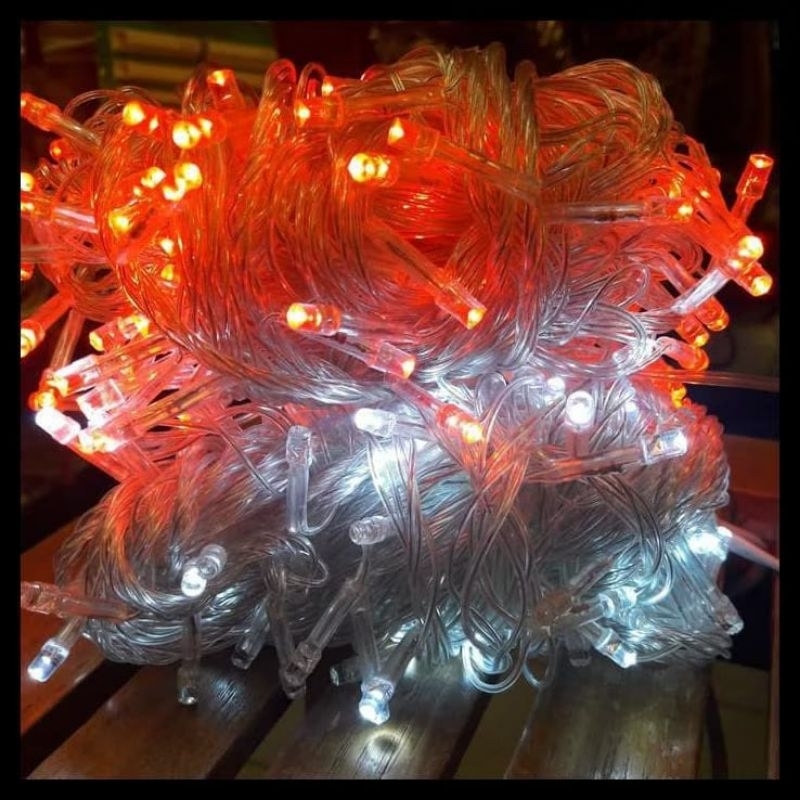 Lampu Tumblr 7Meter 42Led Merah Putih Bendera Lampu Natal Merah Putih