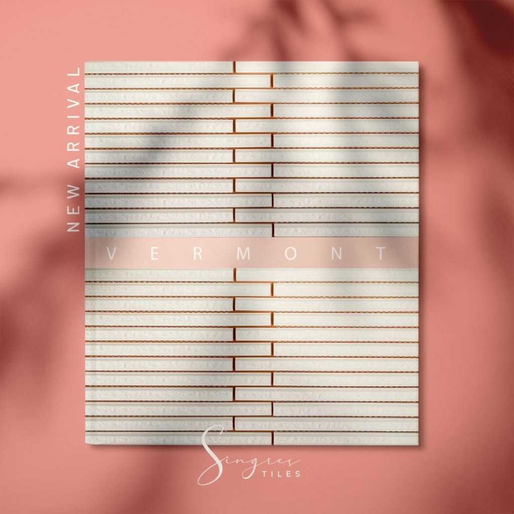 White Vermont Singres Mosaic Tiles | Mosaic Keramik