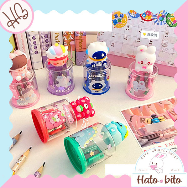 

Rautan pensil motif gambar lucu cute pencil sharpener peraut pensil creative HB1761