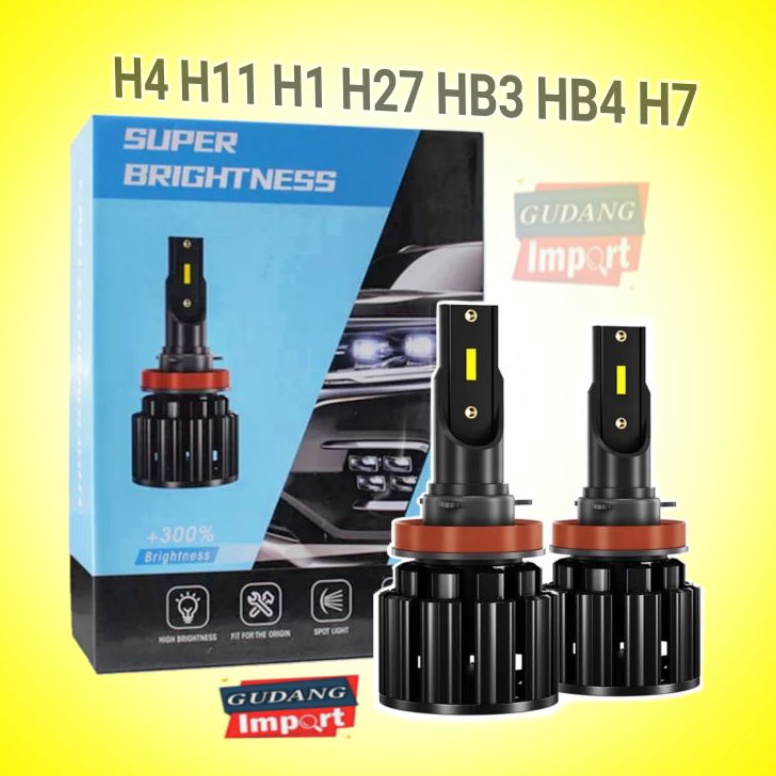LAMPU LED S8 55 WATT H4 H11 H7 H1 H27 HB3 HB4 H8 H9 88 95 96 KODE E3X9